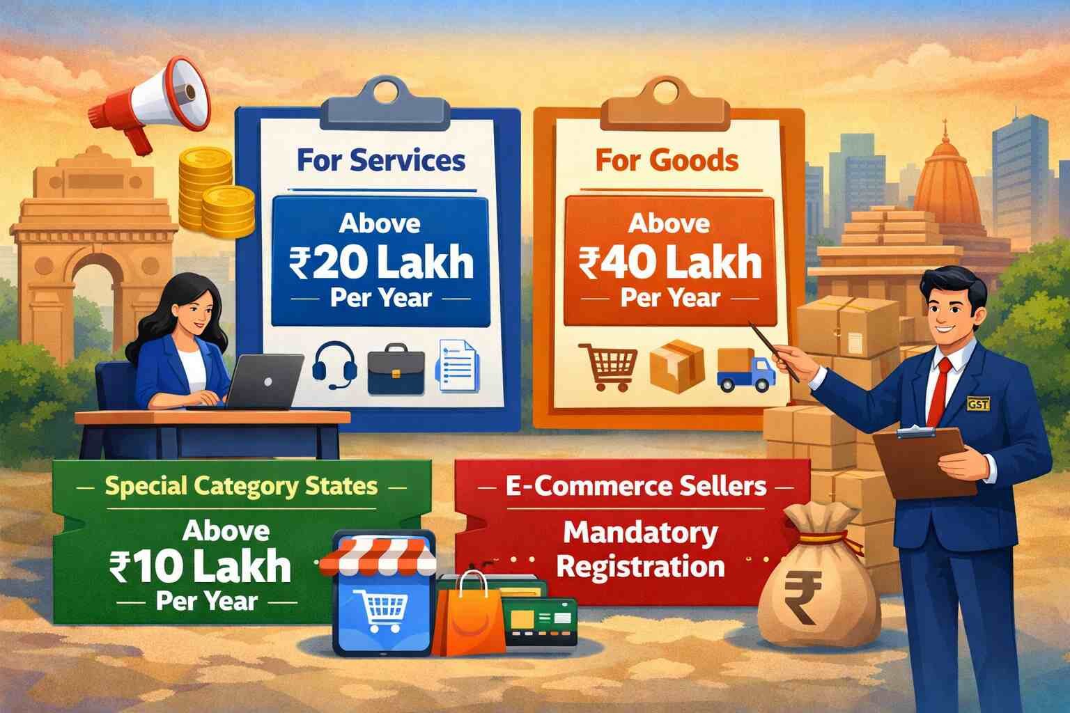 GST Registration Threshold Limit 2026 India: Latest Rules